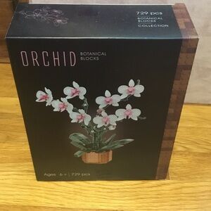 Orchid botanical blocks